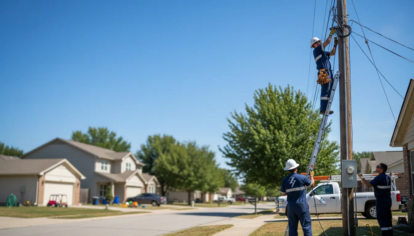 Residential electrician providing installation services in Liebenthal, KS